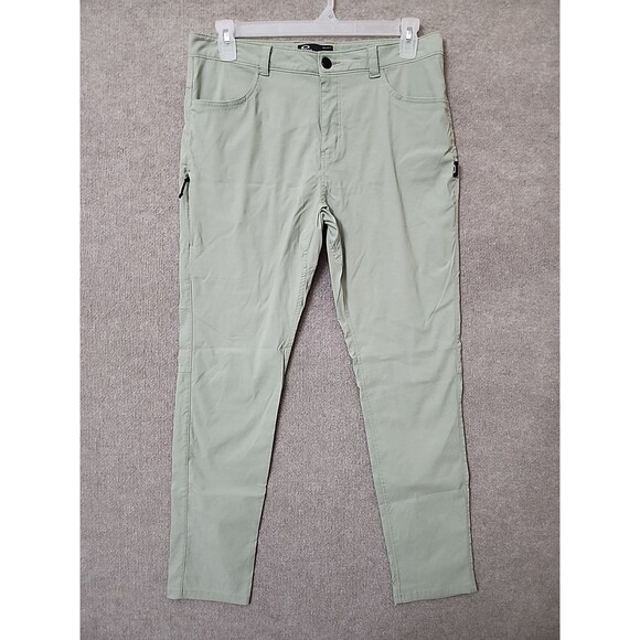 Oakley Golf Pants Mens 34 Green Stretch Performance Lightweight - Picture 1 of 9